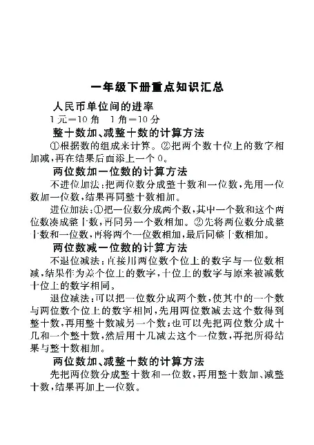 口算课课练苏教版1年级下册_一年级上下册资料_一年级上语数英上下册学习资料_3-6-4、小学一年级数学下册_苏教版_6、专项练习