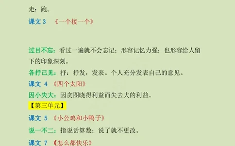 一年级下册-需要掌握的成语解释_一年级上下册资料_小学一年级学习资料-25年更新版_1-02、小学一年级语文下册_3-6-2-1、复习、知识点、归纳汇总_部编（人教）版