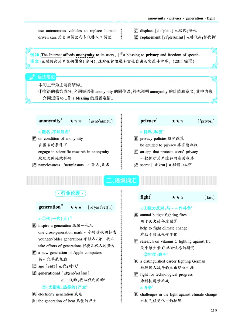 第二部分科学技术（第二板块核心词）_考研英语真题_考研英语（二）历年真题_单词资料_英语二黄皮书词汇电子版（语境例句版）