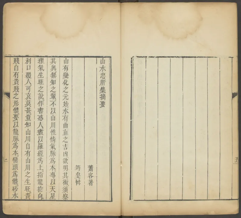 峦头心法图诀.二卷.清.蔡麟士.著.清咸丰四年广州儒雅堂发兑.西园书屋藏板_t涯_绝版古籍电子书合集（13大类）_易经类