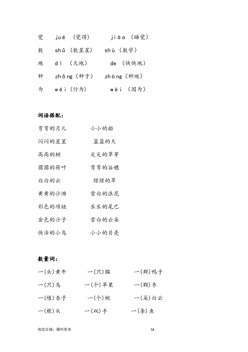 人教小学语文1上知识要点_小学语文一至六年级上下册电子版PDF单元知识点考试重点难点解析_知识点归纳总结人教小学语文1上