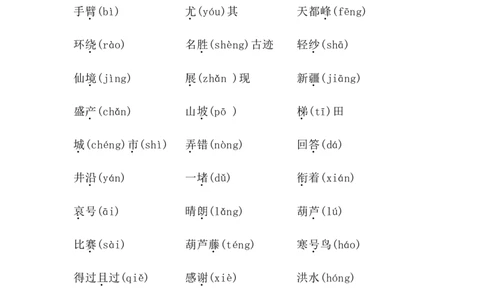 人教小学语文2上期末专项知识点梳理_小学语文一至六年级上下册电子版PDF单元知识点考试重点难点解析_知识点归纳总结人教小学语文2上