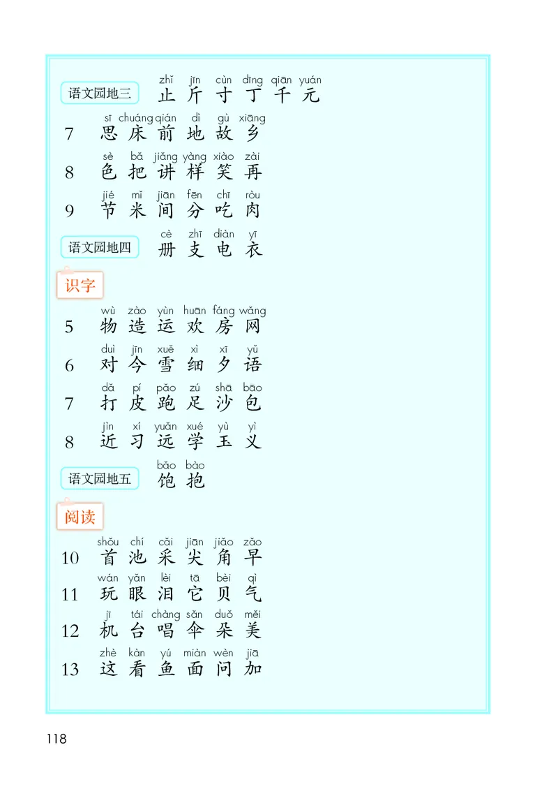 人教版1年级语文下册（高清教材）-0aac6b639a93_语数-电子课本