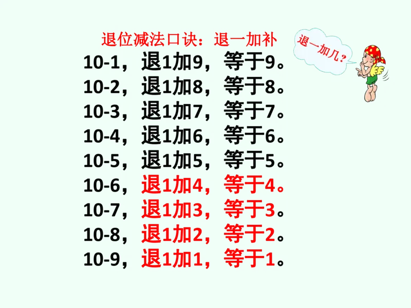 一年级数学下册退位减法速算(1)(2)_一年级上下册资料_小学一年级学习资料-25年更新版_1-04、小学一年级数学下册_1-4-2、练习题、作业、试题、试卷_通用