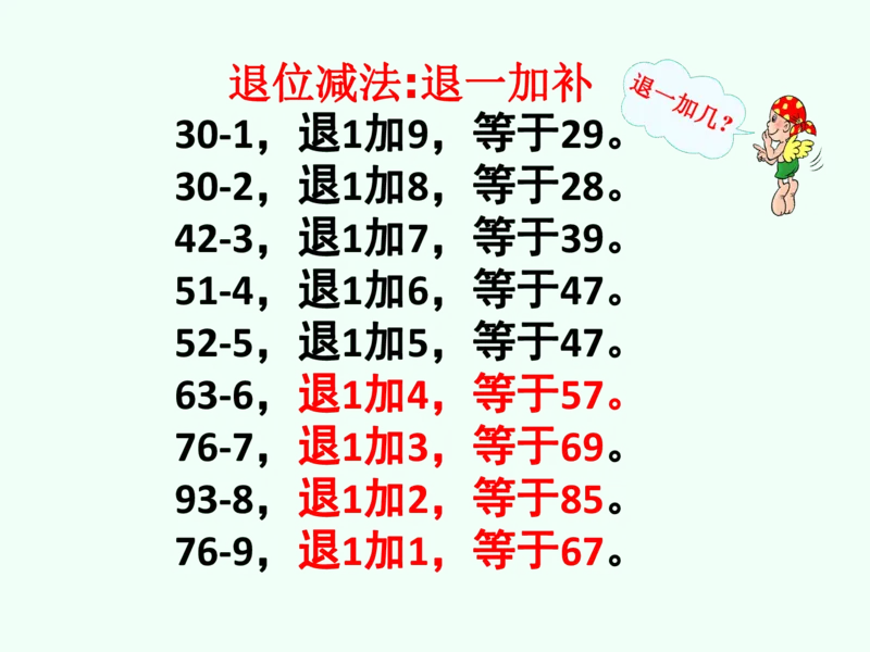 一年级数学下册退位减法速算(1)(2)_一年级上下册资料_小学一年级学习资料-25年更新版_1-04、小学一年级数学下册_1-4-2、练习题、作业、试题、试卷_通用