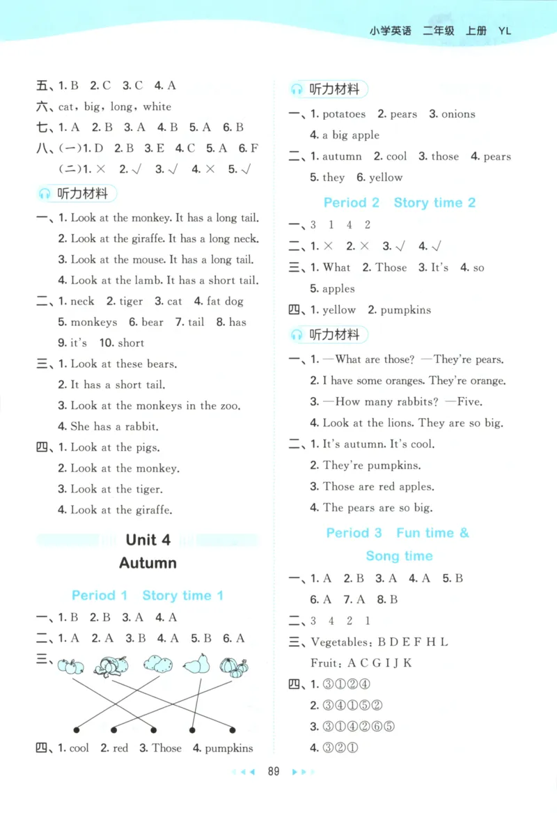 二年级英语上册译林版25秋《53天天练》答案_25秋小学语数英习题试卷_英语_译林版_1-6年级英语上册译林版25秋《53天天练》_二年级英语上册译林版25秋《53天天练》