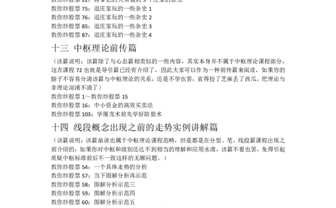 教你炒股票108课学习大纲_t涯_天涯全集（更全，但部分需解压）_缠中说禅