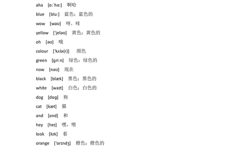 外研社版小学英语(一年级起点)一年级上册Module4知识点精析_一年级上下册资料_小学一年级学习资料-25年更新版_1-05、小学一年级英语上册_外研版一起点_知识点