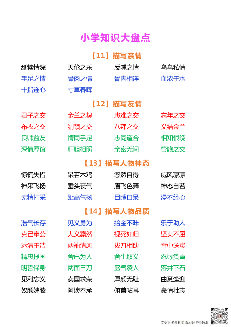 小学语文好词大盘点_一年级上下册资料_一年级上册小红书同款资料_一年级(1)