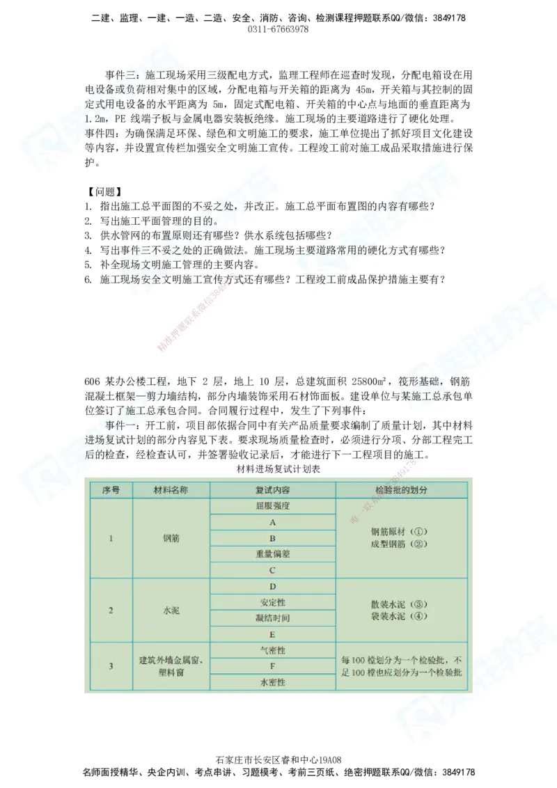 2025一建建筑实务破题电子版题目第516&mdash;607题_2026年一级建造师_2026年一建建筑_2025年一建建筑SVIP_03-习题精析✿实战特训✿模考通关_13-建筑《破题提升班》马跃双、李嘉欣RS
