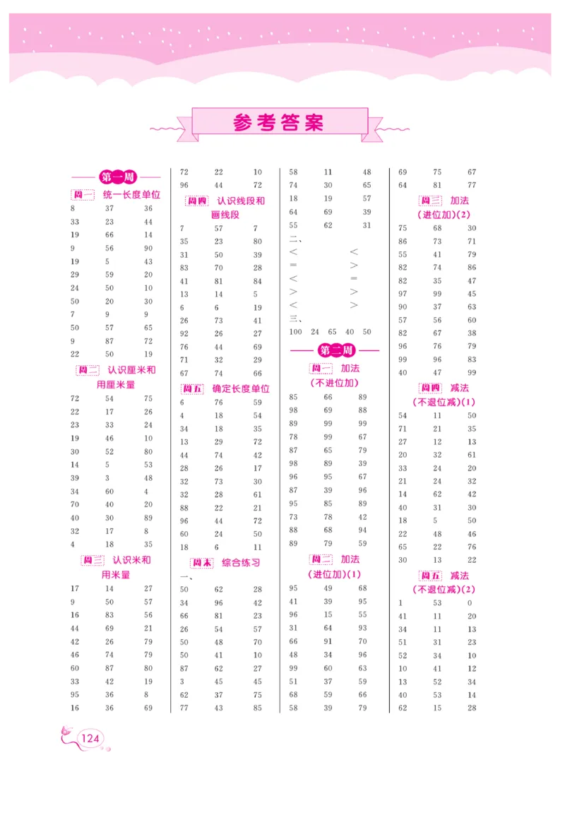 《黄冈口算天天练》数学2年级上册（RJ）_二年级上下册资料_小学二年级学习资料-25年更新版_2-03、小学二年级数学上册_2-3-2、练习题、作业、试题、试卷_人教版_电子册类