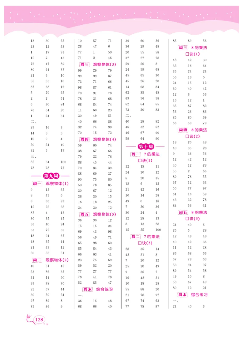 《黄冈口算天天练》数学2年级上册（RJ）_二年级上下册资料_小学二年级学习资料-25年更新版_2-03、小学二年级数学上册_2-3-2、练习题、作业、试题、试卷_人教版_电子册类