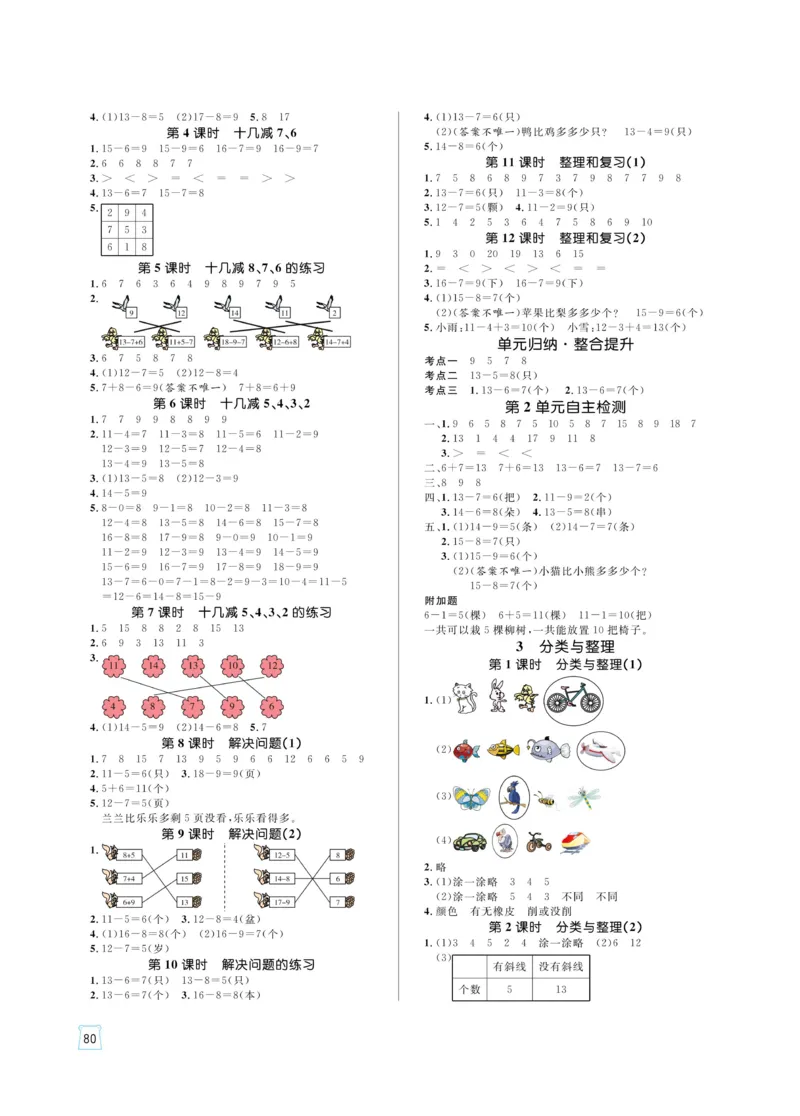 《黄冈名师天天练》（含口算通关+综合测评卷）数学1年级下册（RJ）_一年级上下册资料_小学一年级学习资料-25年更新版_1-04、小学一年级数学下册_1-4-2、练习题、作业、试题、试卷_人教版