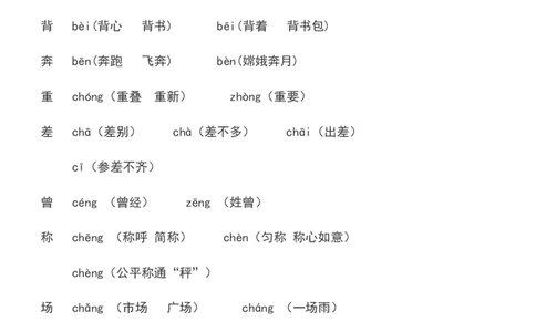 必须掌握的近义词反义词多音字汇总_二年级上下册资料_二年级语数英上下册学习资料_3-7-2、小学二年级语文下册_统编、部编、人教（语文全国统一只有一个版）_6、专项练习_字词句子