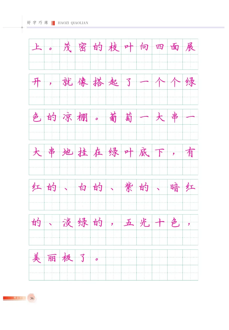 二（上）语文默写《好字巧练》_二年级上下册资料_小学二年级学习资料-25年更新版_2-01、小学二年级语文上册_2-1-5、字贴、书写、晨读_语文默写合集