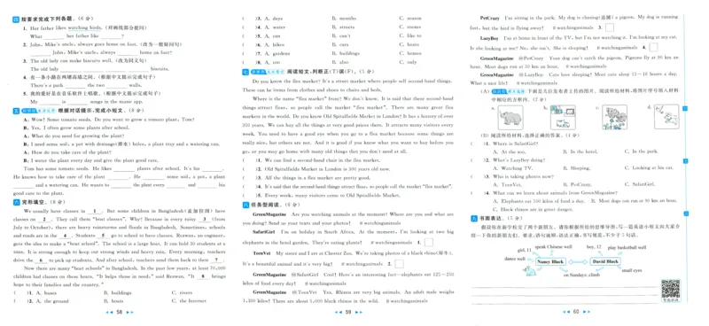 亮点给力大试卷_25秋小学语数英习题试卷_英语_译林版_25秋亮点给力大试卷英语译林版3456_2025秋亮点给力大试卷英语译林版5上