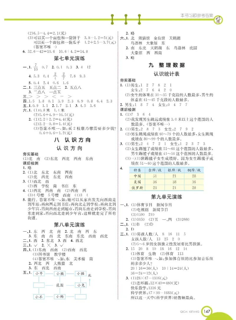 数学-北京课改版数学三年级下册学生用书_三年级上下册资料_小学三年级学习资料-25年更新版_3-04、小学三年级数学下册_3-4-4、电子教材、课本、预习_北京课改版