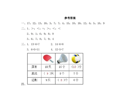 一年级下册数学单元测试-第一单元苏教版2_一年级上下册资料_小学一年级学习资料-25年更新版_1-04、小学一年级数学下册_1-4-2、练习题、作业、试题、试卷_苏教版_单元测试卷