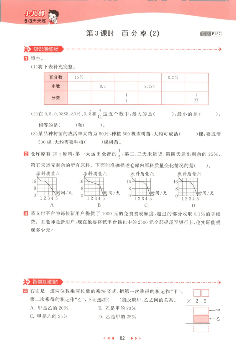 六年级数学上册人教版25秋《53天天练》测评卷_25秋小学语数英习题试卷_数学_人教版_1-6年级数学人教版上册25秋《53天天练》_六年级数学上册人教版25秋《53天天练》