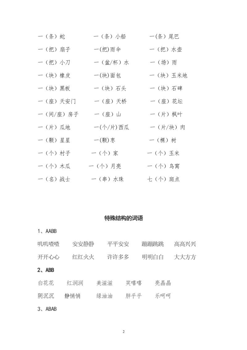 全册分类复习_一年级上下册资料_一年级上语数英上下册学习资料_3-6-2、小学一年级语文下册_统编、部编、人教（语文全国统一只有一个版）_1、知识点总结_期末总复习