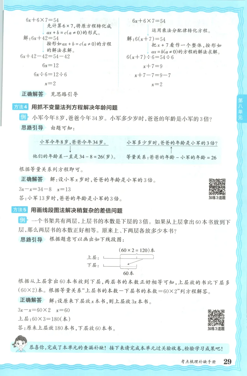 五年级数学上册冀教版25秋《王朝霞考点梳理时习卷》补缺手册_25秋小学语数英习题试卷_数学_冀教版_1-6年级数学上册冀教版25秋《王朝霞考点梳理时习卷》