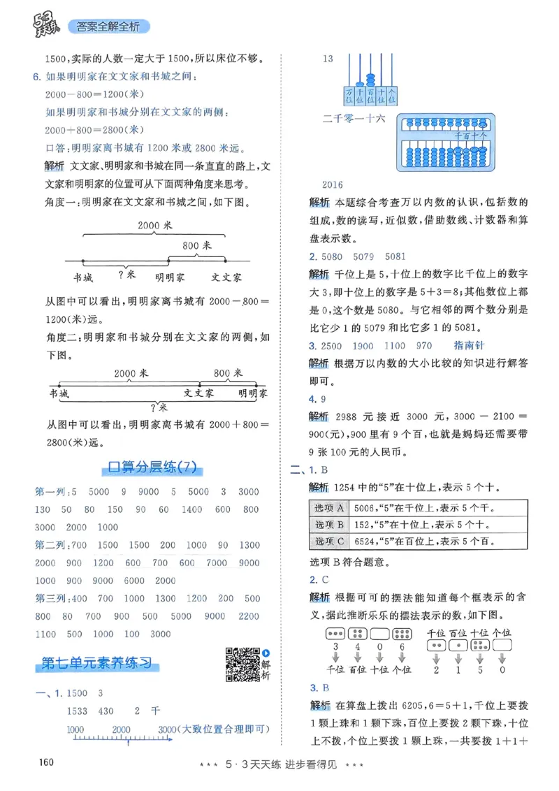 人教数学答案2下_二年级上下册资料_53黄冈多个品牌系列资料_数学