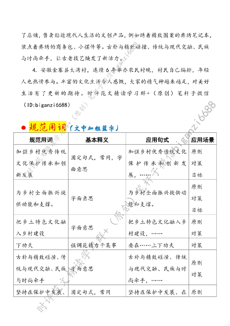0326---标注白-让乡村文化迸发新活力_2026考公资料_（57）申论材料_00、笔杆子晨读材料_2024笔杆子晨读_笔杆子2024年3月资料（请及时保存，不得用于其他任何用途）