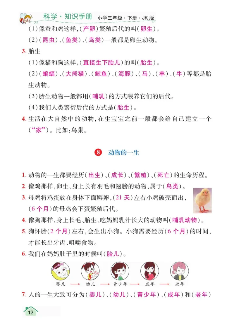 天天向上3下知识手册_三年级上下册资料_小学三年级学习资料-25年更新版_3-10、小学三年级科学下册_教科版_知识点