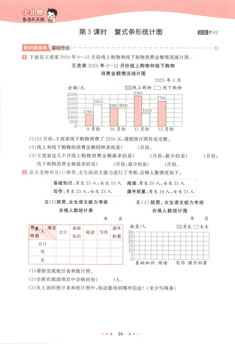 五年级数学上册苏教版25秋《53天天练》测评卷_25秋小学语数英习题试卷_数学_苏教版_1-6年级数学上册苏教版25秋《53天天练》_五年级数学上册苏教版25秋《53天天练》
