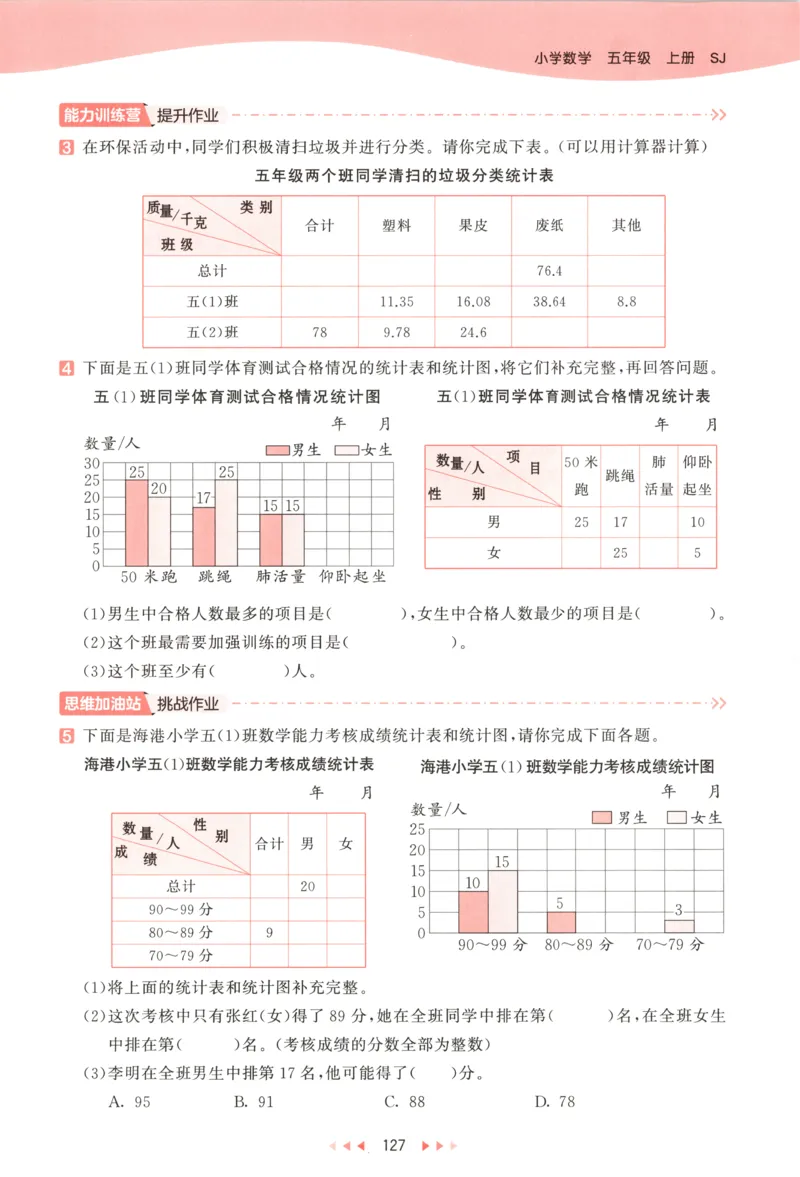 五年级数学上册苏教版25秋《53天天练》测评卷_25秋小学语数英习题试卷_数学_苏教版_1-6年级数学上册苏教版25秋《53天天练》_五年级数学上册苏教版25秋《53天天练》
