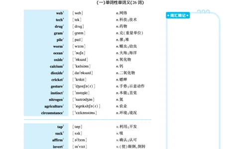 第二部分科学技术（第一板块必考词）_考研英语真题_考研英语（二）历年真题_单词资料_英语二黄皮书词汇电子版（语境例句版）