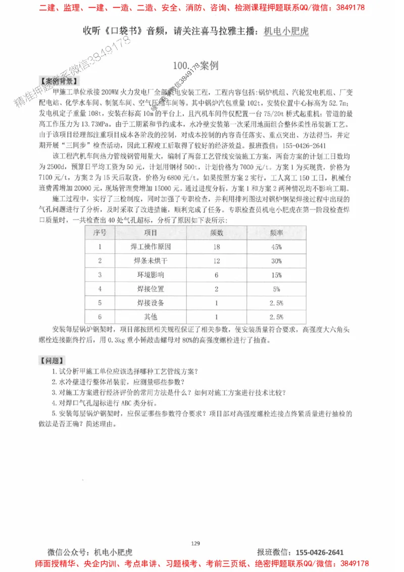 2025一建机电-小肥虎-案例百题斩_2026年一级建造师_2026年一建机电_2025年一建机电SVIP_02-基础精讲✿高端面授✿深度强化_11-机电《教材精讲班》小肥虎SMR_小肥虎-五件套推荐