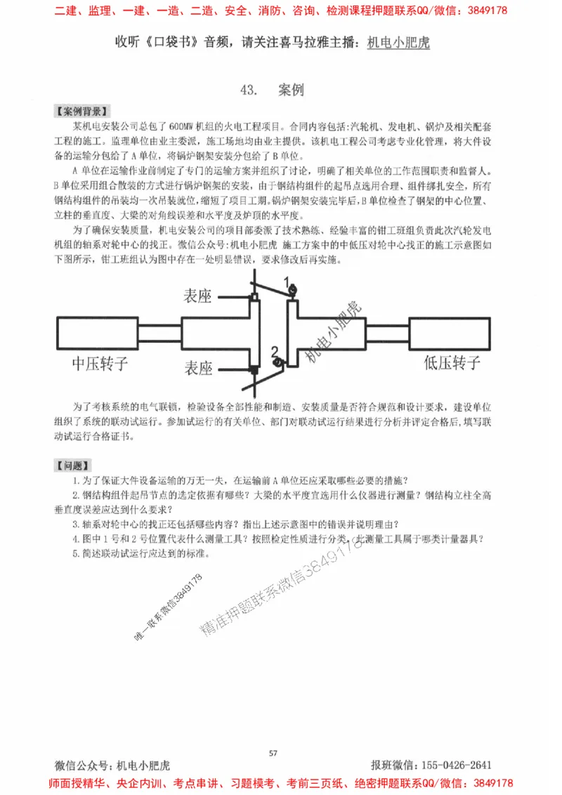 2025一建机电-小肥虎-案例百题斩_2026年一级建造师_2026年一建机电_2025年一建机电SVIP_02-基础精讲✿高端面授✿深度强化_11-机电《教材精讲班》小肥虎SMR_小肥虎-五件套推荐