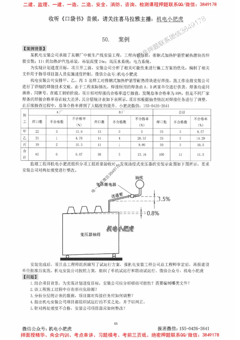 2025一建机电-小肥虎-案例百题斩_2026年一级建造师_2026年一建机电_2025年一建机电SVIP_02-基础精讲✿高端面授✿深度强化_11-机电《教材精讲班》小肥虎SMR_小肥虎-五件套推荐