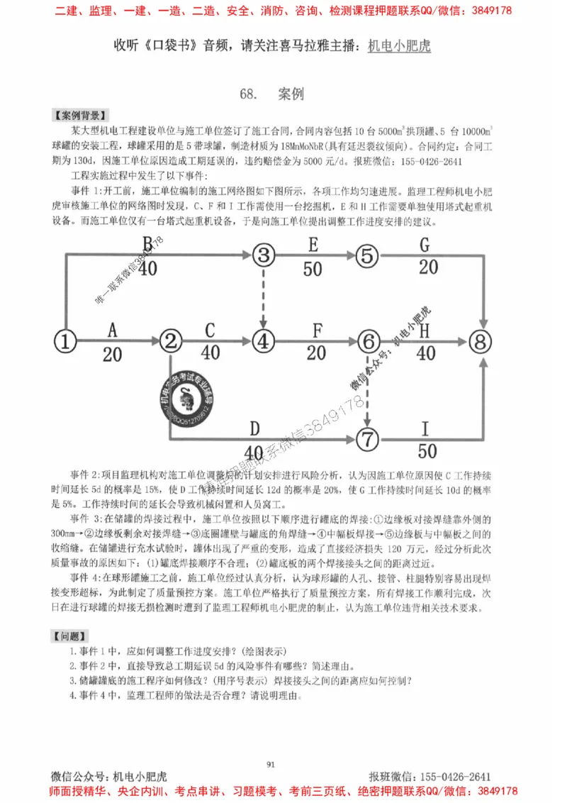2025一建机电-小肥虎-案例百题斩_2026年一级建造师_2026年一建机电_2025年一建机电SVIP_02-基础精讲✿高端面授✿深度强化_11-机电《教材精讲班》小肥虎SMR_小肥虎-五件套推荐