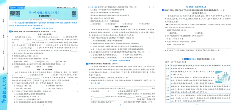五年级语文上册人教版25秋《学霸提优大试卷》_25秋小学语数英习题试卷_语文_25秋1-6年级上册语文学霸提优大试卷_五年级语文上册人教版25秋《学霸提优大试卷》