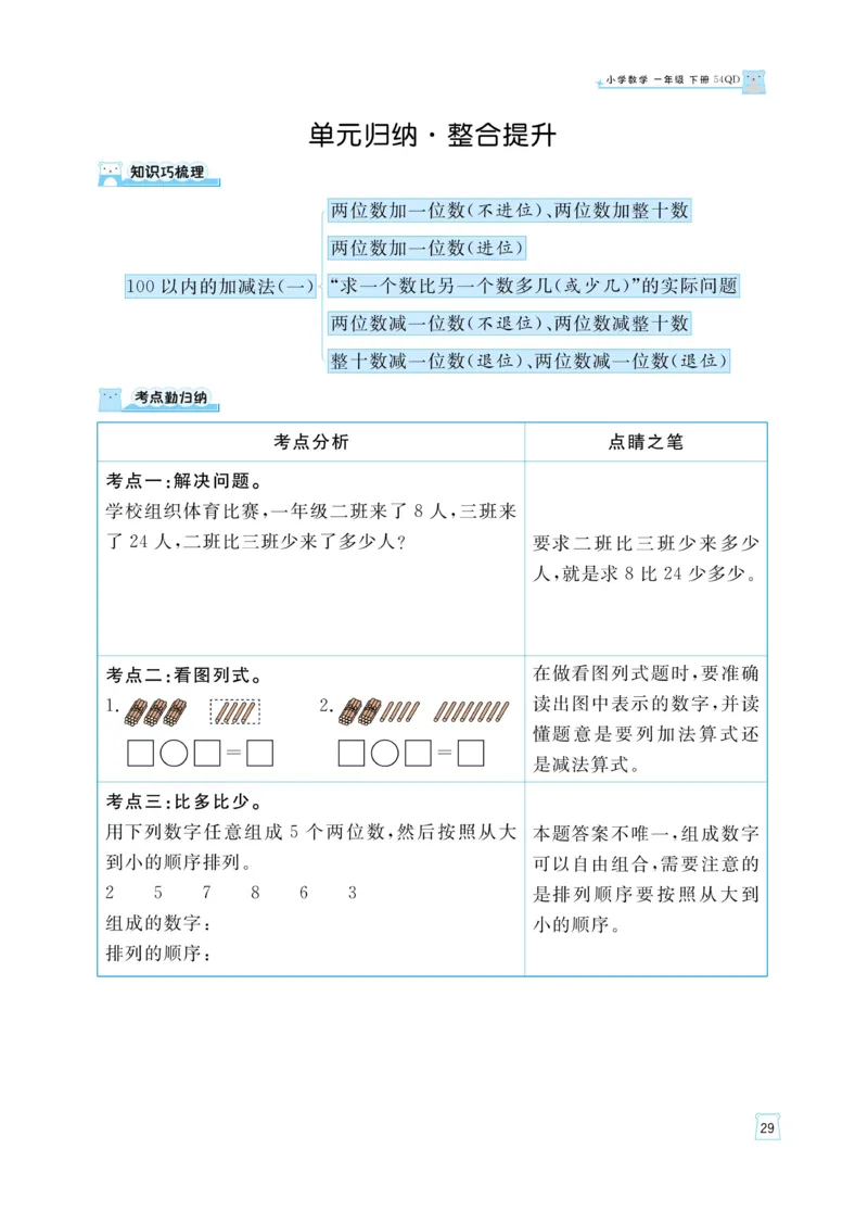 《黄冈名师天天练》数学课时-数学1年级下册（54QD）_一年级上下册资料_小学一年级学习资料-25年更新版_1-04、小学一年级数学下册_1-4-2、练习题、作业、试题、试卷_青岛54版_电子册类