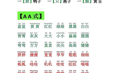 一年级下册语文词语积累大全_一年级上下册资料_小学一年级学习资料-25年更新版_1-02、小学一年级语文下册_3-6-2-1、复习、知识点、归纳汇总_部编（人教）版