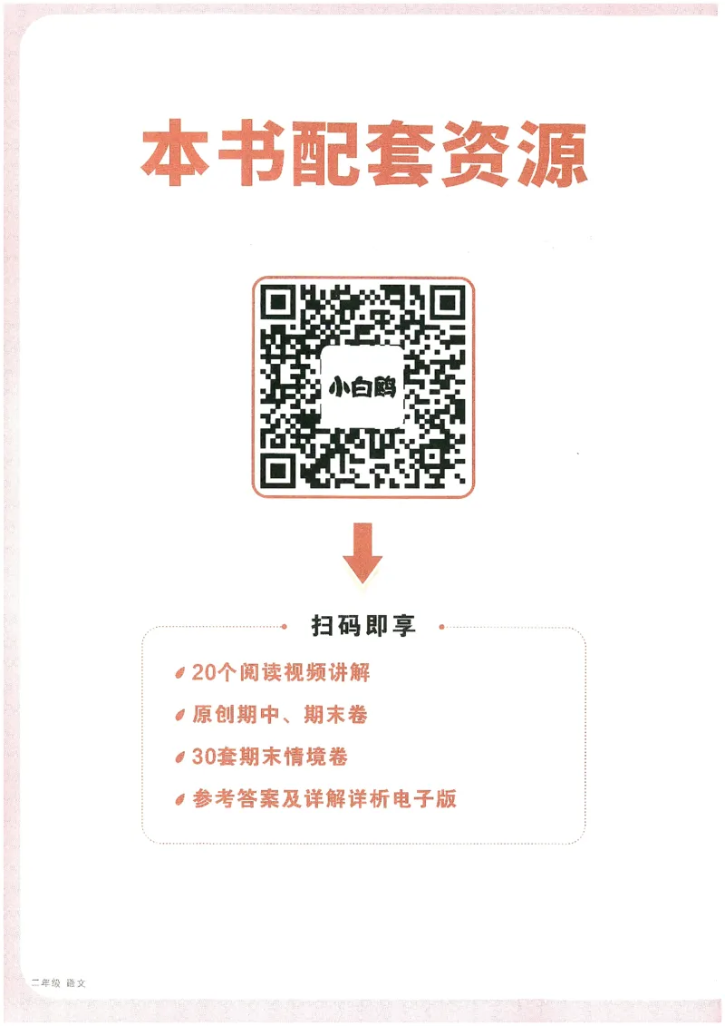小白鸥情境题语文二年级_二年级上下册资料_53黄冈多个品牌系列资料_语文