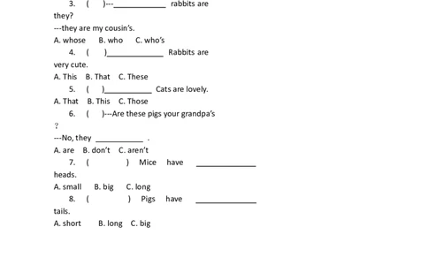 广州版三年级英语下册复习题-10_三年级上下册资料_三年级上语数英上下册学习资料_3-8-6、小学三年级英语下册_教科版_2、习题试卷