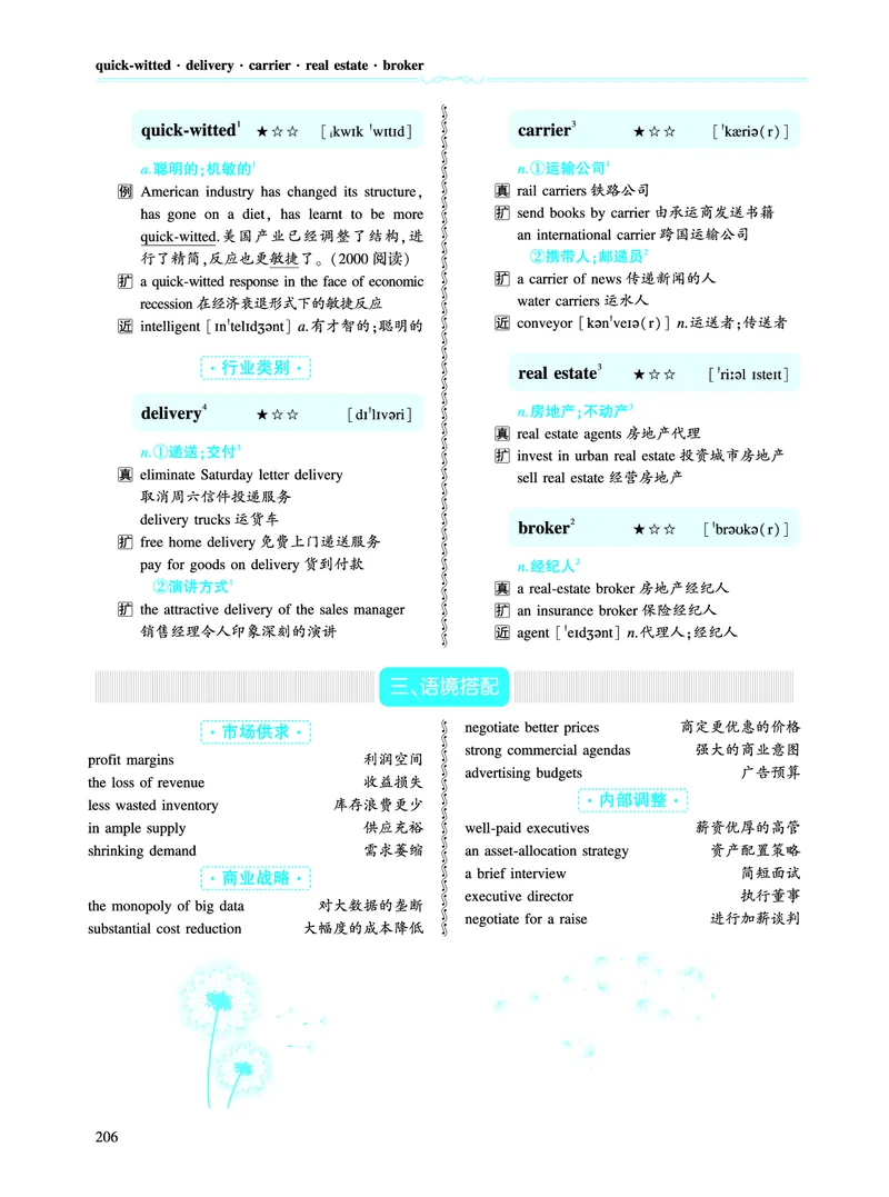 第三部分商业经济（第二板块核心词）_考研英语真题_考研英语（一）历年真题_单词资料_英语一黄皮书词汇电子版（语境例句版）