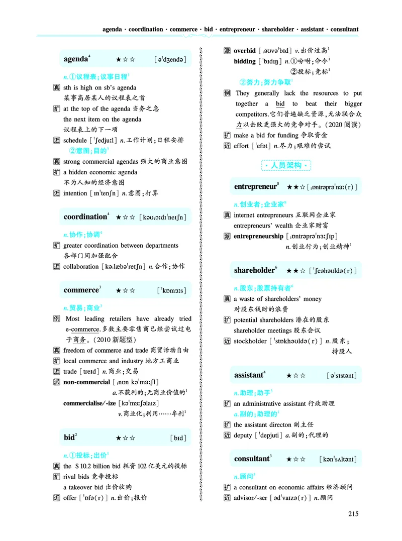 第三部分商业经济（第二板块核心词）_考研英语真题_考研英语（一）历年真题_单词资料_英语一黄皮书词汇电子版（语境例句版）