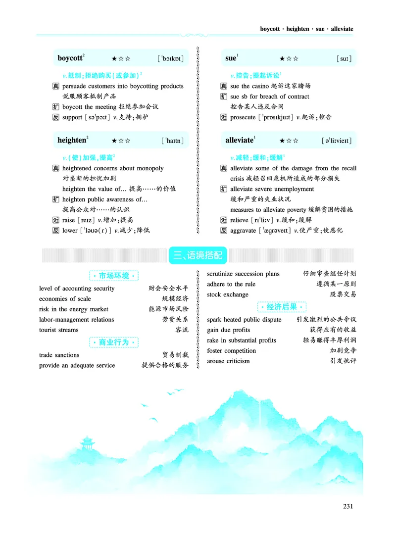 第三部分商业经济（第二板块核心词）_考研英语真题_考研英语（一）历年真题_单词资料_英语一黄皮书词汇电子版（语境例句版）