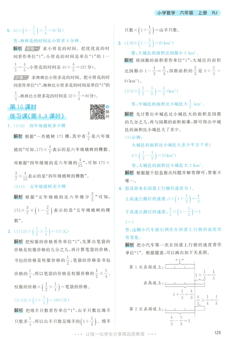 六年级数学上册人教版25秋《53天天练》答案_25秋小学语数英习题试卷_数学_人教版_1-6年级数学人教版上册25秋《53天天练》_六年级数学上册人教版25秋《53天天练》