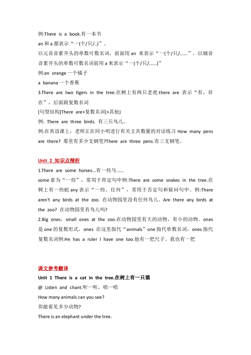 外研社版小学英语(一年级起点)一年级下册Module7知识点精析_一年级上下册资料_小学一年级学习资料-25年更新版_1-06、小学一年级英语下册_1-6-1、知识点、测试卷、电子书_外研版一起点