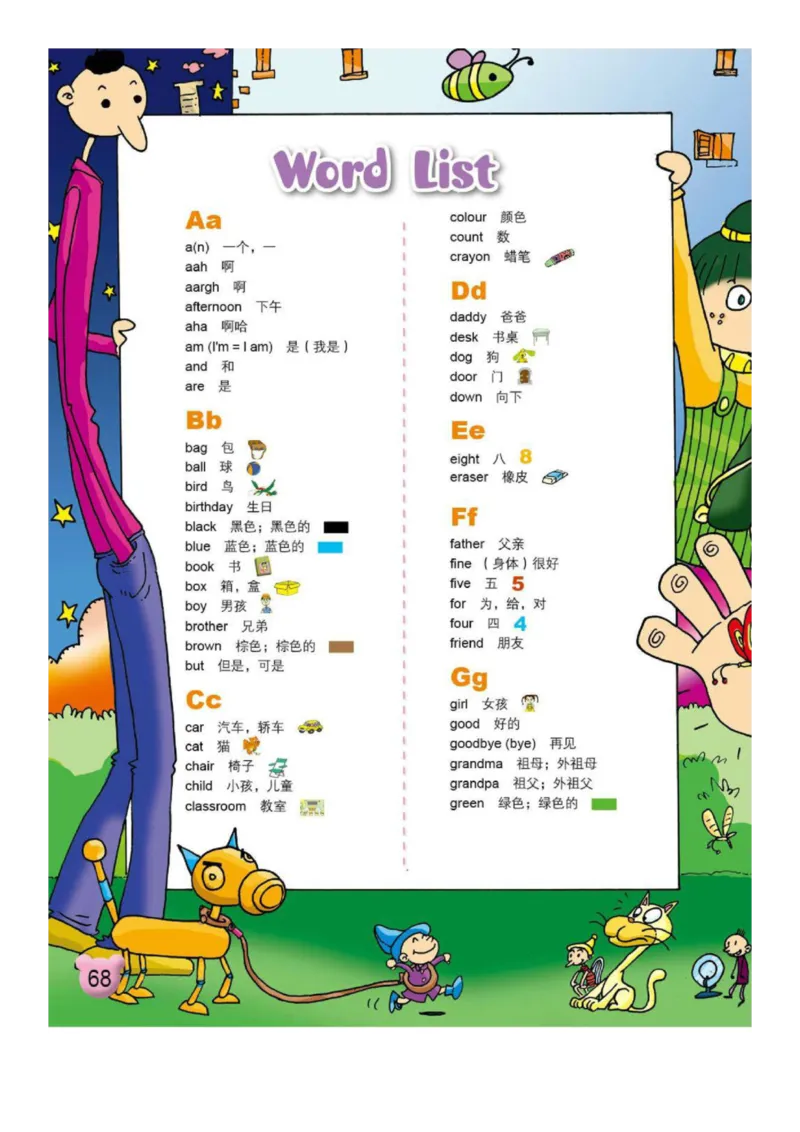 外研社1起点小学英语一年级上册电子课本_一年级上下册资料_小学一年级学习资料-25年更新版_1-05、小学一年级英语上册_外研版一起点