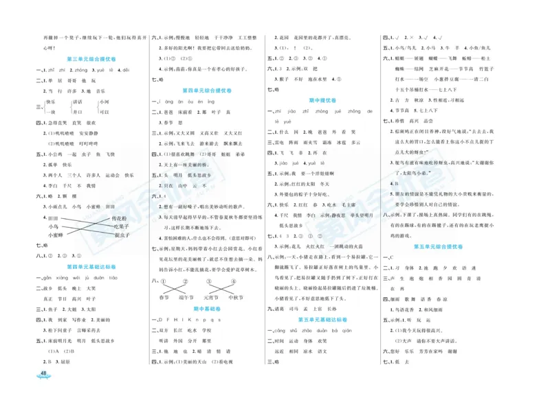 《黄冈全优卷》语文1年级下册（RJ）_一年级上下册资料_小学一年级学习资料-25年更新版_1-02、小学一年级语文下册_3-6-2-2、练习题、作业、专项、试卷_部编（人教）版_电子册类