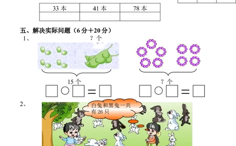 一年级下册数学期中测试卷_一年级上下册资料_小学一年级学习资料-25年更新版_1-04、小学一年级数学下册_1-4-2、练习题、作业、试题、试卷_通用