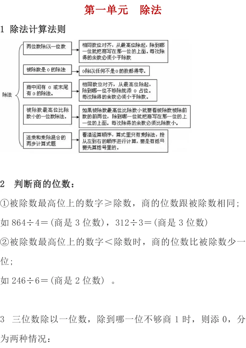 北师大版数学三年级下册期中知识点复习汇总_三年级上下册资料_小学三年级学习资料-25年更新版_3-04、小学三年级数学下册_3-4-1、复习、知识点、归纳汇总_北师大版