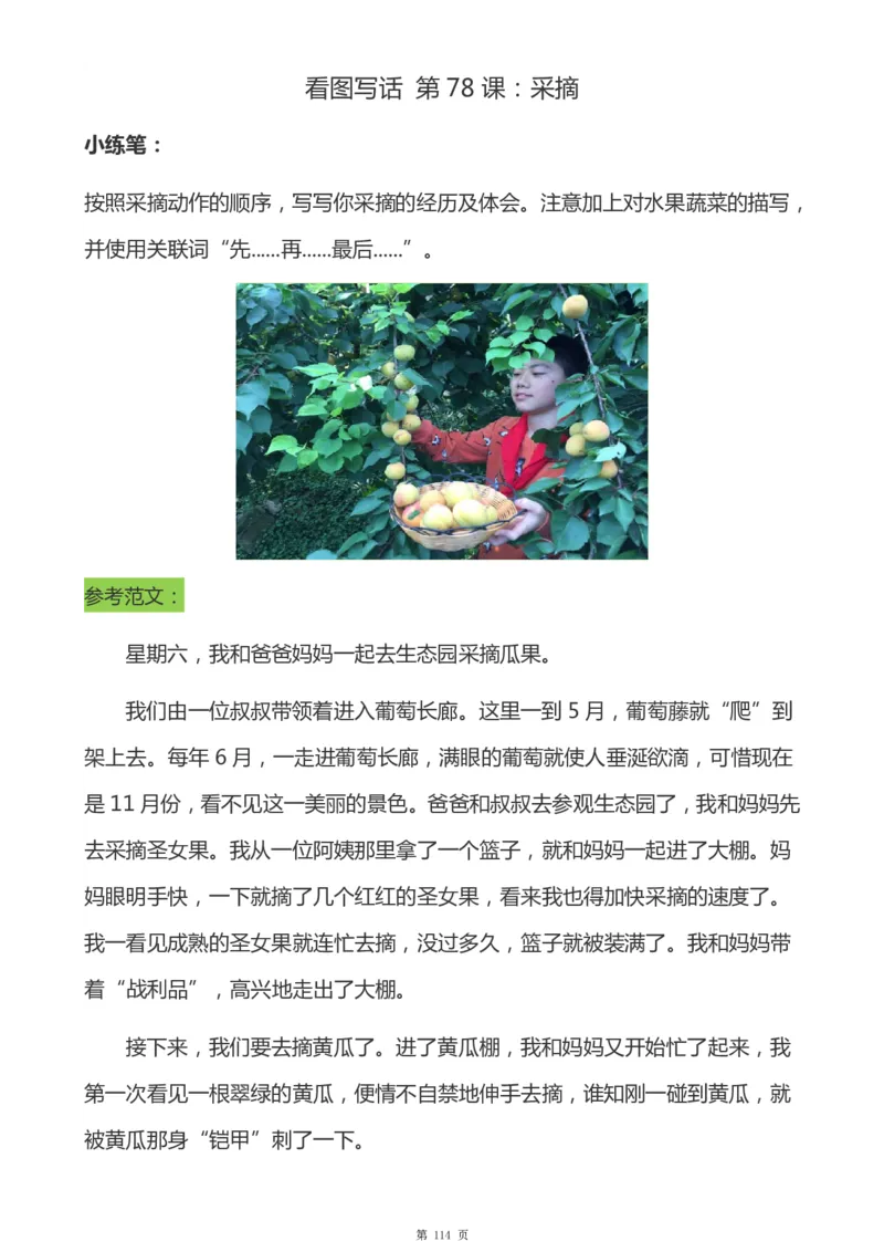 一年级天天小练笔看图说话-解析_一年级上下册资料_小学一年级学习资料-25年更新版_1-00、幼小衔接_幼小衔接看图写话启蒙篇